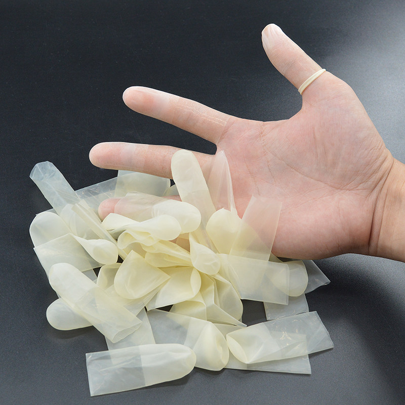 极速手指套切口一次性乳胶工作手指护套保护防滑橡胶工业无尘防滑