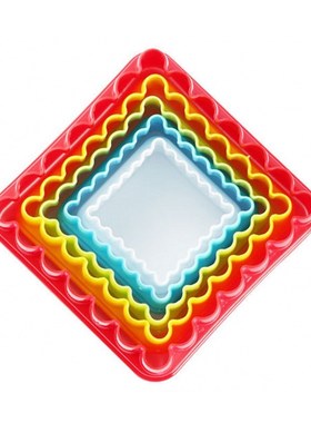 5/6 pcs/set Heart Cookies Cutter Molds Plastic Cake Mould Bi