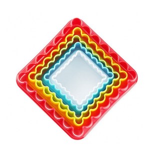 5/6 pcs/set Heart Cookies Cutter Molds Plastic Cake Mould Bi