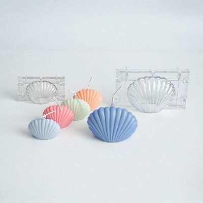 好货DIY Handmade Candle Mold 3D Sea Shell Shape Silicone Mol