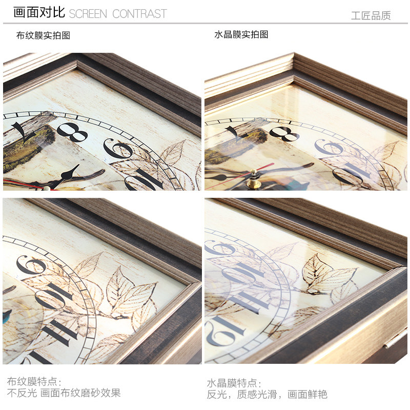 极速饭厅客厅电表箱装饰画玄关竖版挂画欧式风格遮挡画配电箱钟表