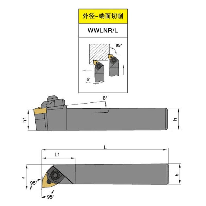好货数控车牀刀座外圆车刀杆延伸20方切槽刀夹外圆刀架25方3220方