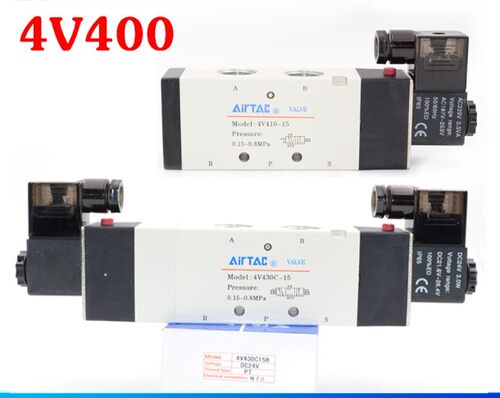 好货亚德客气动控制电磁阀4V410-15 4V420-15 4V430C-15 4V430E 2