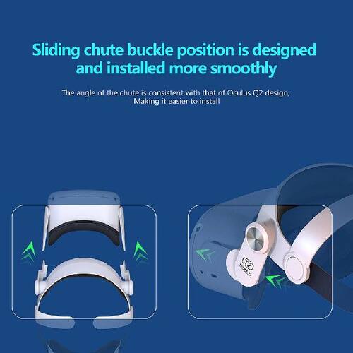好货Adjustable For Oculus Quest 2 Virtual Head Strap VR Elit