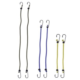 6pcs Elastic Bungee Cord Set Luggage Straps Rope Hooks Stret