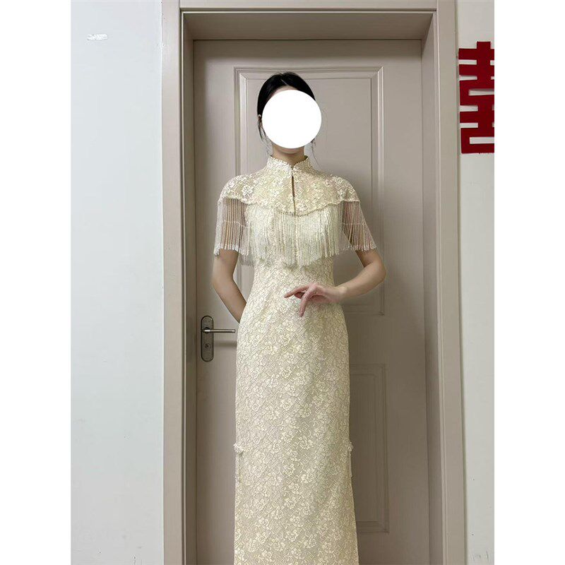 新中式敬酒服2025新款新娘领证登记小礼服小个子国风订婚礼服夏季