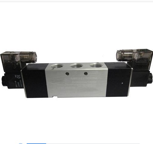 好货气动元件控制气缸两位五通双头电磁阀4V220-08 24V/220V 双头