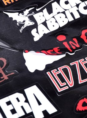 Vinyl Heavy Metal Metallic Band Logo Decal Rock Music Stick