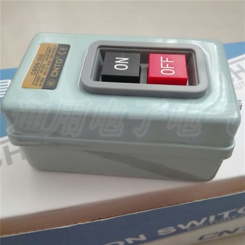 好货。动力押扣开关 CBSN-0 三相马达电源 启动按钮 80V 0A 优质