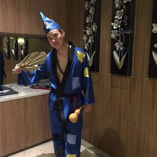 影视古装演出服叫花子乞丐布丁服装汉服成人装济公活佛舞台表演服