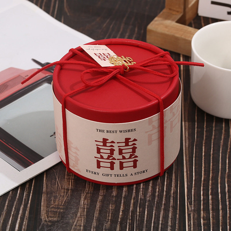 蒸蒸日上糖果盒子中式创意婚庆小蒸笼喜糖空盒喜茶盒满月宴桌糖盒图片