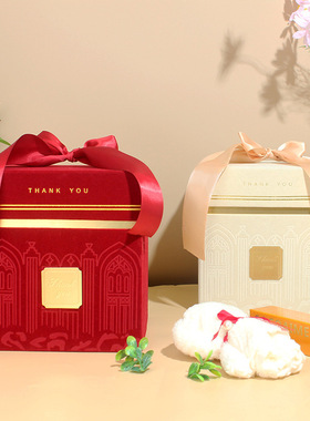 婚礼喜糖盒玫瑰城堡结婚回礼伴手礼盒节日生日礼品盒空盒源头厂