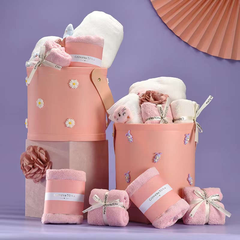 皮质抱抱桶礼物袋玩偶装饰伴手礼