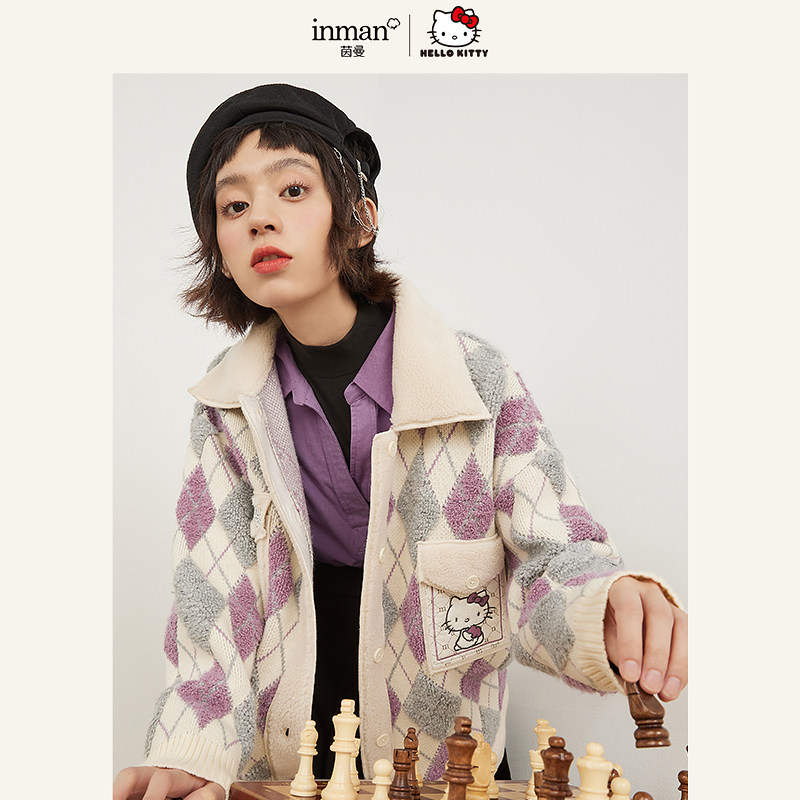 【商场同款】茵曼|三丽鸥联名系列Hello Kitty2021年冬季新款外套