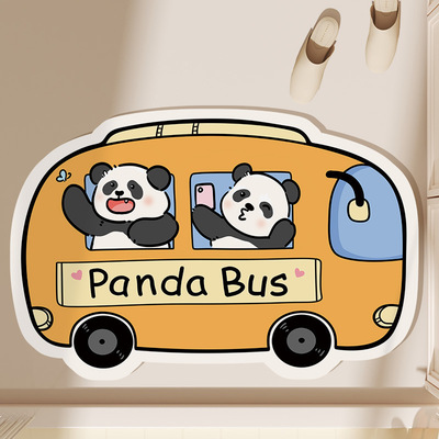 卡通异形硅藻泥地垫耐磨吸水卫生间地垫家用萌萌哒厕所浴室防滑垫