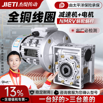 NMRV蜗轮蜗杆减速机带电机一体