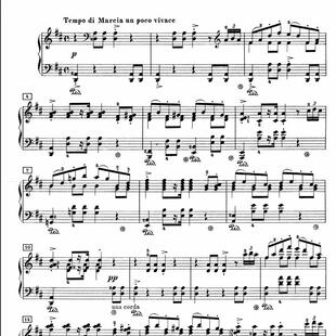 格里格 特罗尔豪根的婚礼日 op65no.6 钢琴谱 乐谱 曲谱 高清