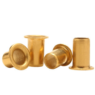 速发铜鸡眼口M0.M1.2M2.5M4M5M6空心铆钉孔过 单钉铜件铆机管