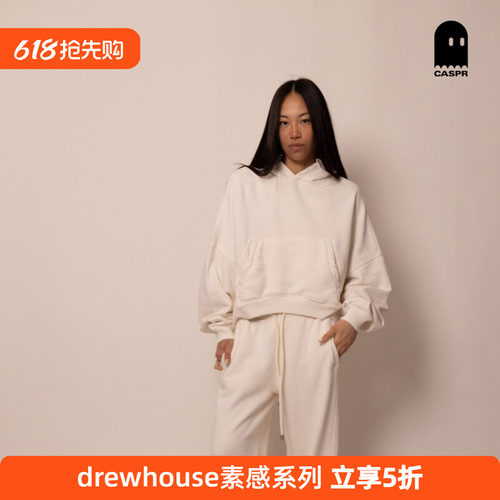 drewhouse素感落肩款连帽卫衣