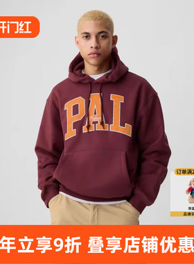 【官方正品】PALACE联名款字母印花宽松连帽卫衣 25秋季男女同款