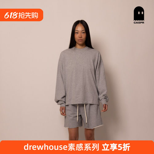 【官方正品】drew house素感系列重磅长袖T恤26春男女同款