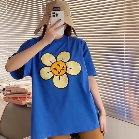 正品drewhouse笑脸雏菊T恤