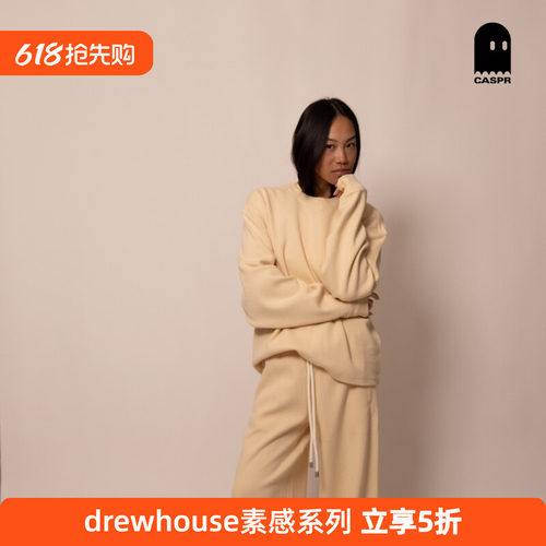 【官方正品】drew house素感系列华夫格长袖T恤26春男女同款