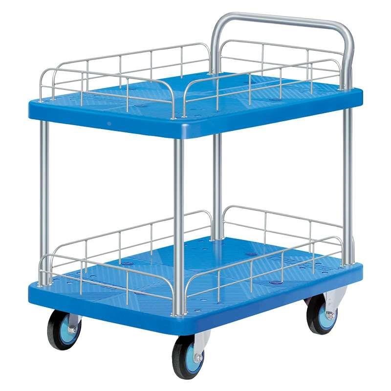 速发平货车静音折叠小推车加r厚载重四轮库物便携平板车仓板搬运