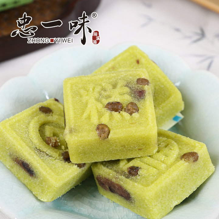 忠一味无糖绿豆糕传统糕点糖尿病零食休闲老上海轻食小吃点心