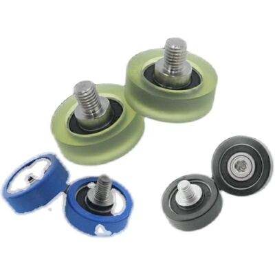 替米思米聚氨酯包胶成型轴承UMBH UMBT不锈钢螺杆静音导向轮5 6 8