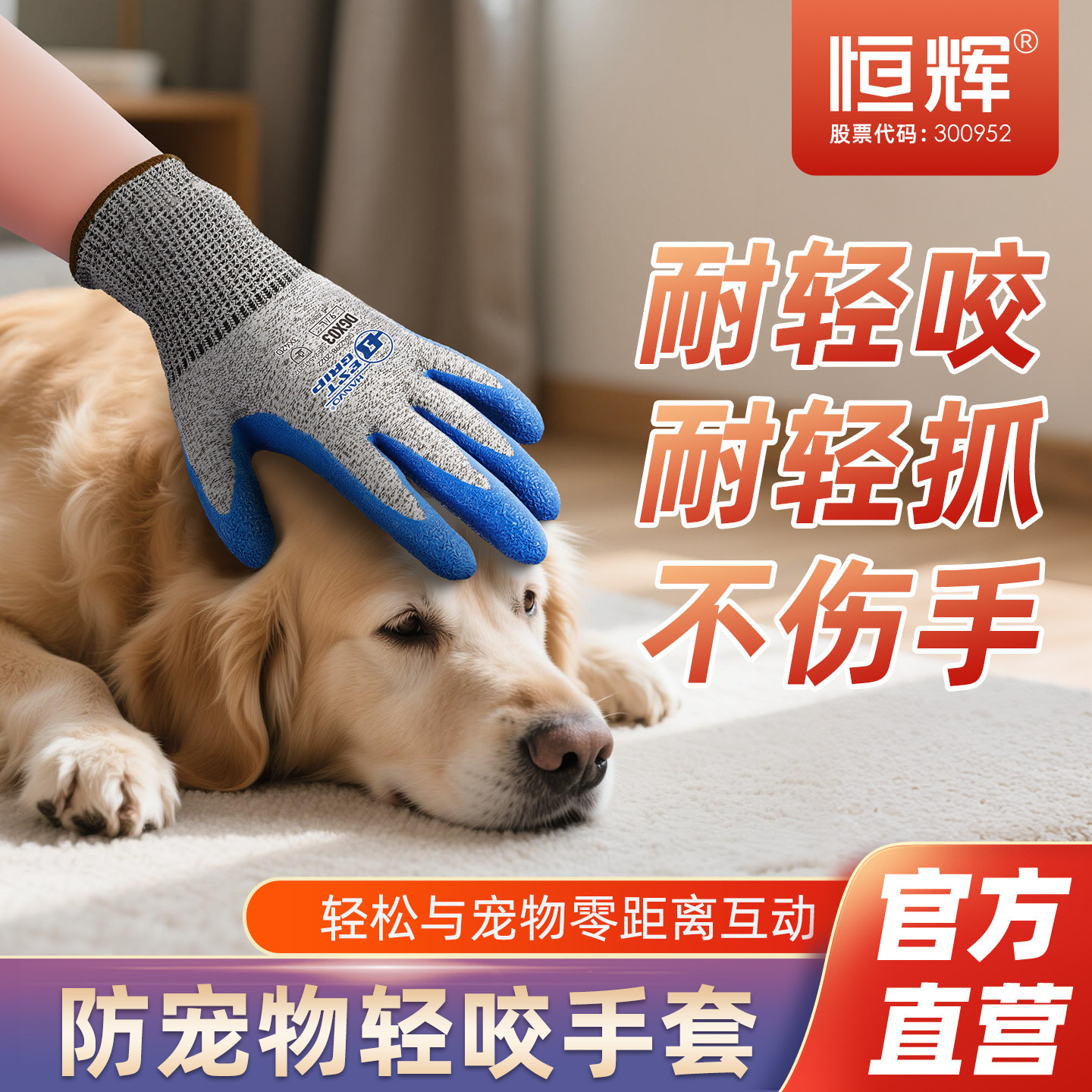 狗狗防轻咬手套防轻抓宠物猫咪