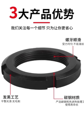 替代米思米经济型-R锁紧螺母C-RM8 C-RM10 C-RM12 C-RM15 C-RM16