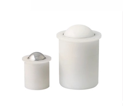 替代米思米PFPR7/9/13/15/2024白色滚网花滚轮型压入式球头柱塞型