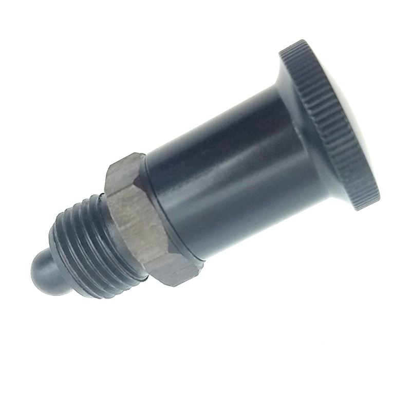 替代米思米PMXSH10/12/1620/S45C粗牙重载型短螺纹复位型旋钮柱塞