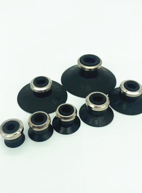 SMC款机械手ZP-10C/13C/16C//25C/32C/40C单层带肋真空吸盘 硅胶