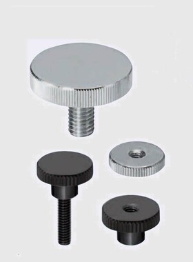 替代米思米NKBB3/4/5/6/8/10/SUM23发黑外螺纹标准台阶型压纹旋钮