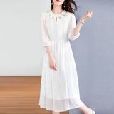 白色连衣裙2025当季新款小个子气质显瘦裙子，商品下架区，凯文服饰