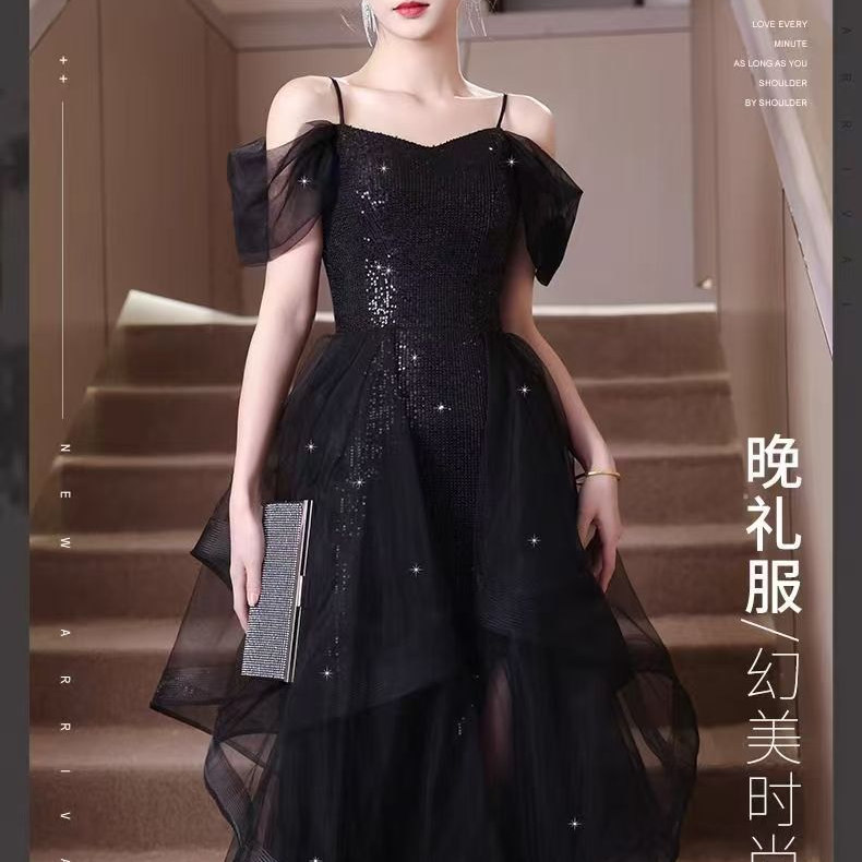 晚礼服女轻奢小众宴会气质生日成人礼蓬蓬裙高级感钢琴演出服，商品下架区商品下架区，语缦