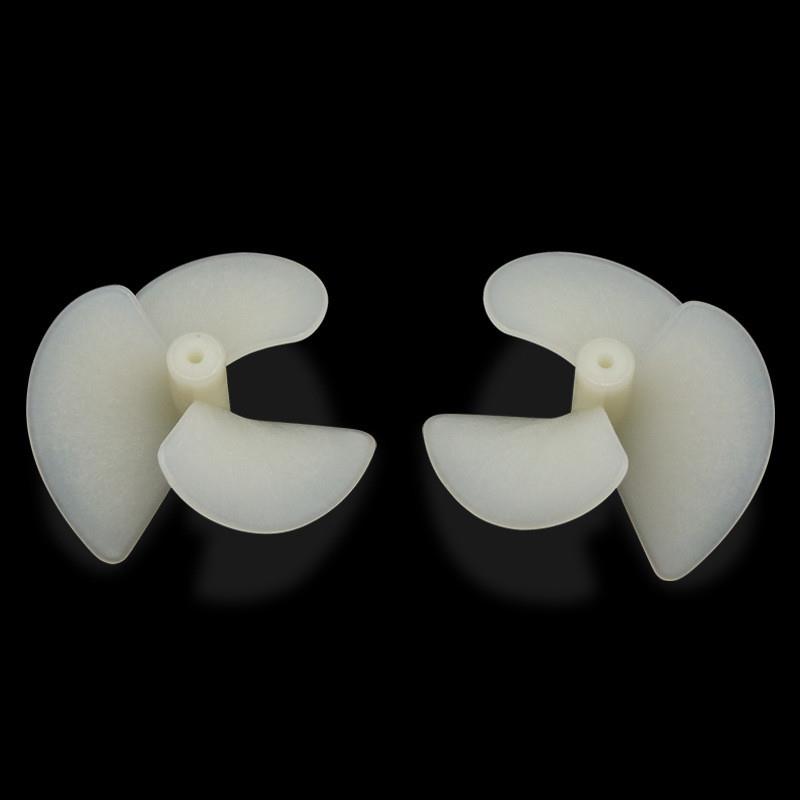 正反一对28mm船用三叶螺旋桨微型船桨尼龙桨电动尼龙船用桨全浸桨