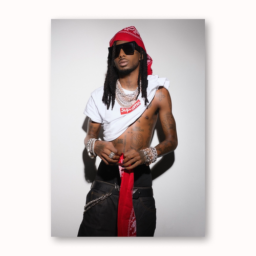 Playboi Carti海报说唱嘻哈饶舌欧美Hiphop家居卧室装饰画定制