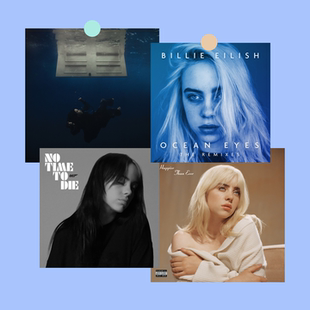 Billie Eilish家居装饰画海报碧梨专辑封面欧美周边音乐酒吧墙贴