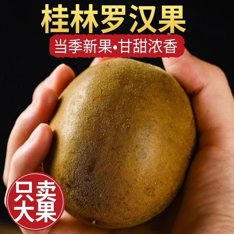 新鲜罗汉果干果广西桂林特产级大果批发独立小包装罗汉果芯果泡茶