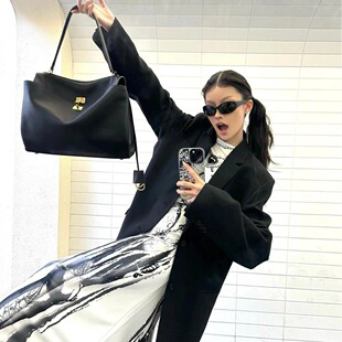 2025新款真皮rodeobag高级感锁扣腋下包单肩斜挎休闲通勤凯莉女包