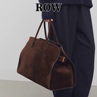 高端品质T*ROW极简手提托特包Margaux15通勤磨砂真皮大容量铂金包