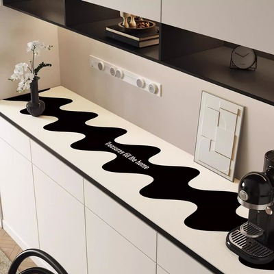 餐边柜桌垫电视柜鞋柜玄关轻奢高级皮革桌布防脏台面保护垫子盖布