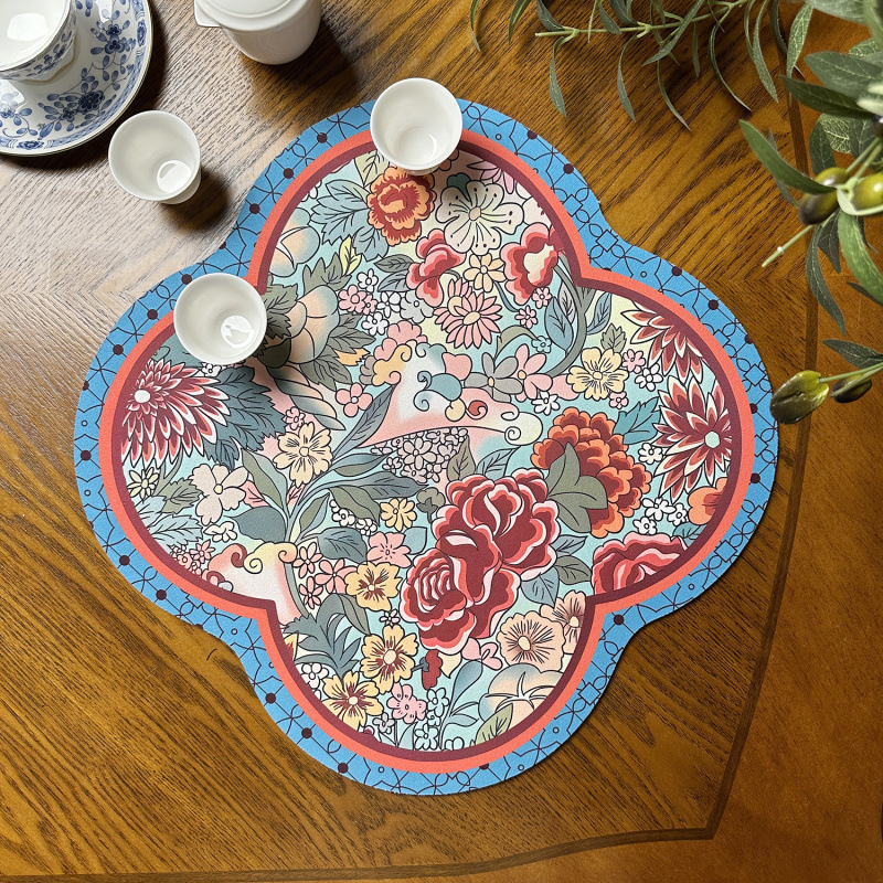 新款 美式硅藻泥厨房台面沥水垫餐桌垫隔热垫吸水防滑轻奢高级感