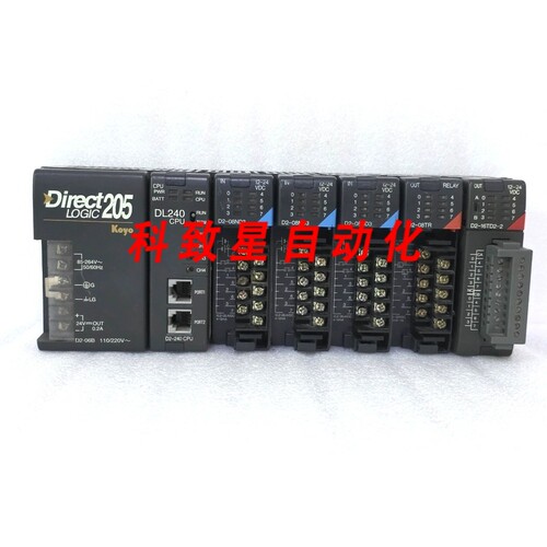工业配件X D2-240 CPU 3 X D2-08ND3 1 X D2-08TR 1 X D2-16TD2-2