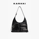 KARKKI 个奇hobo包真皮机车口袋包大容量单肩软皮托特包斜挎包