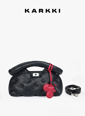 KARKKI/个奇小羊皮云朵饺子包法式单肩包通勤大容量手提斜挎女包