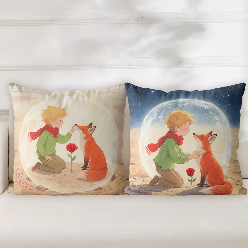 少年狐狸满绣2025新款线绣手工自己线绣十字绣枕头套抱枕家用全绣